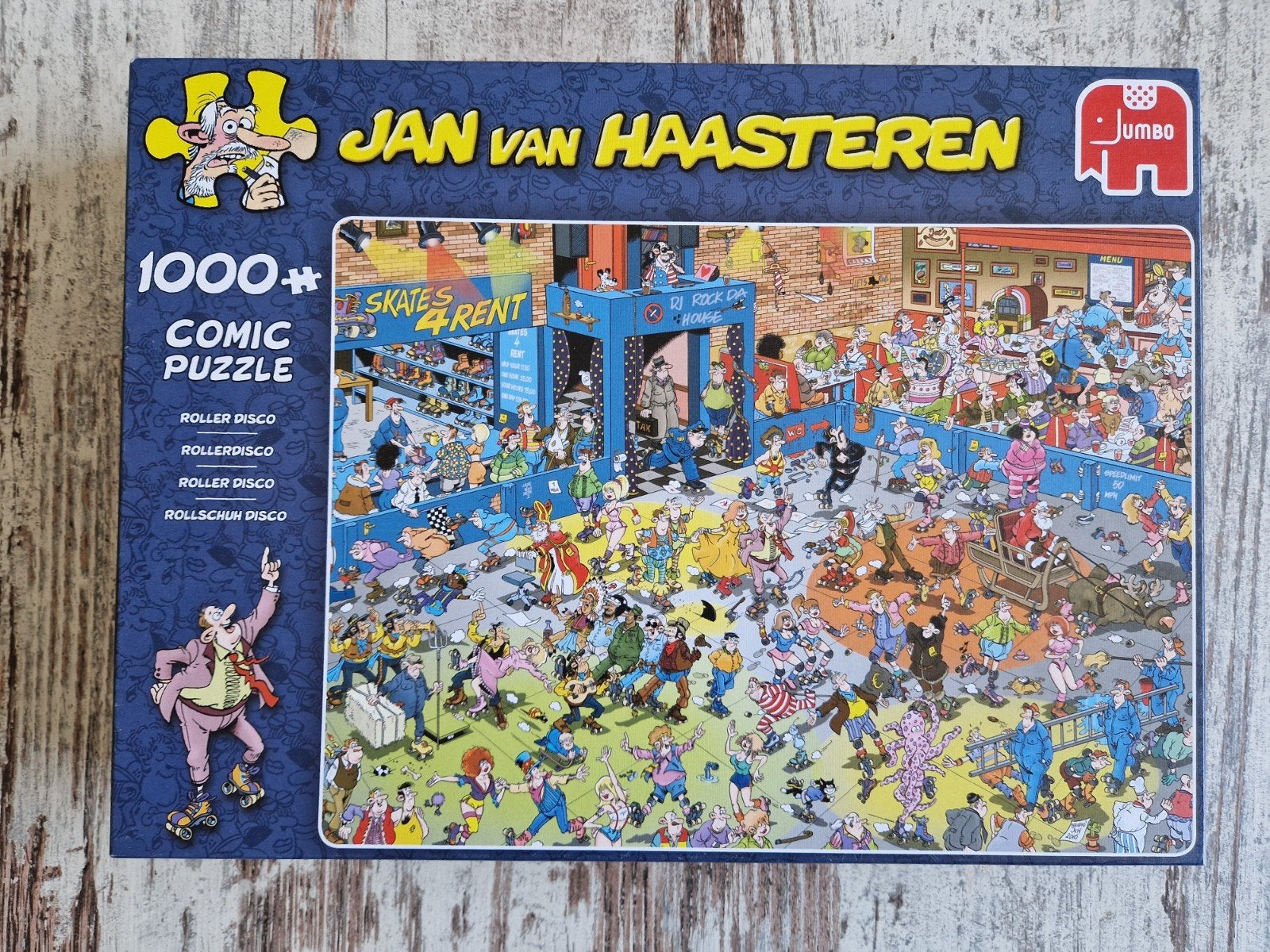 Jan van Haasteren puzzel Rollerdisco, Ophalen of Verzenden, 500 t/m 1500 stukjes, Zo goed als nieuw