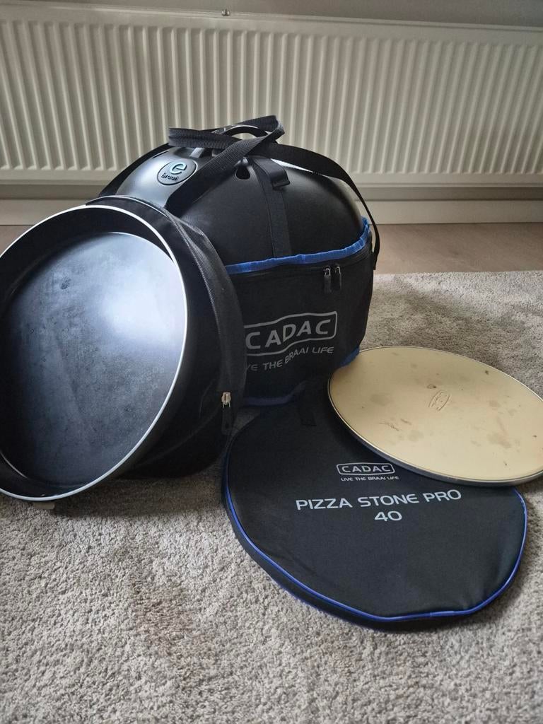 E braai 40 van Cadac inclusief chef pan en pizza steen, Ophalen, Zo goed als nieuw
