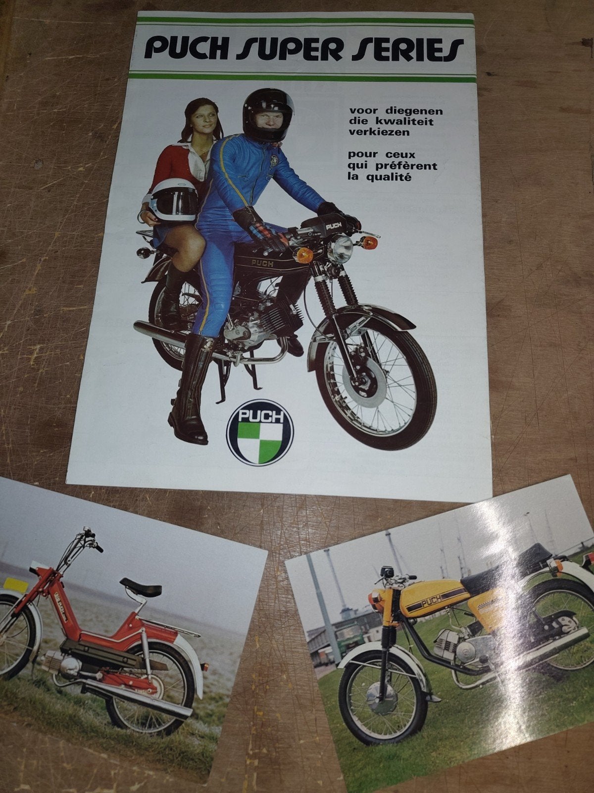 Puch Super Serie Brochure met pers/type-foto 's, Ophalen of Verzenden, Zo goed als nieuw
