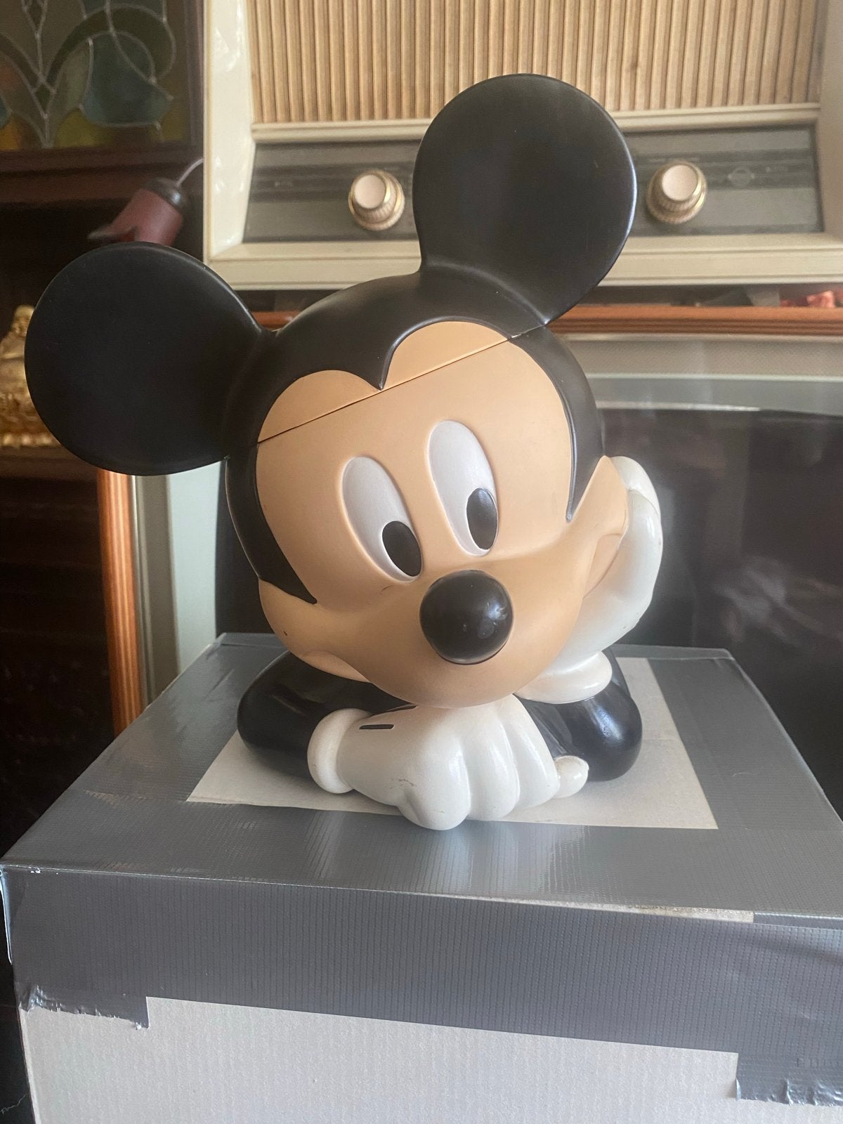 Mickey Mouse coocky jar/opberger, Ophalen of Verzenden, Mickey Mouse, Gebruikt, Overige typen