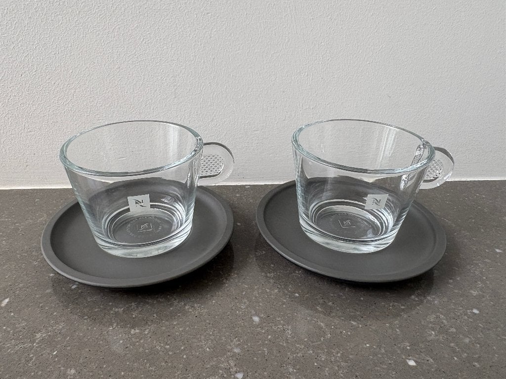 Koffiekopjes Lungo, Nespresso, Huis en Inrichting, Keuken | Servies, Ophalen, Overige stijlen, Kop(pen) en/of Schotel(s), Glas