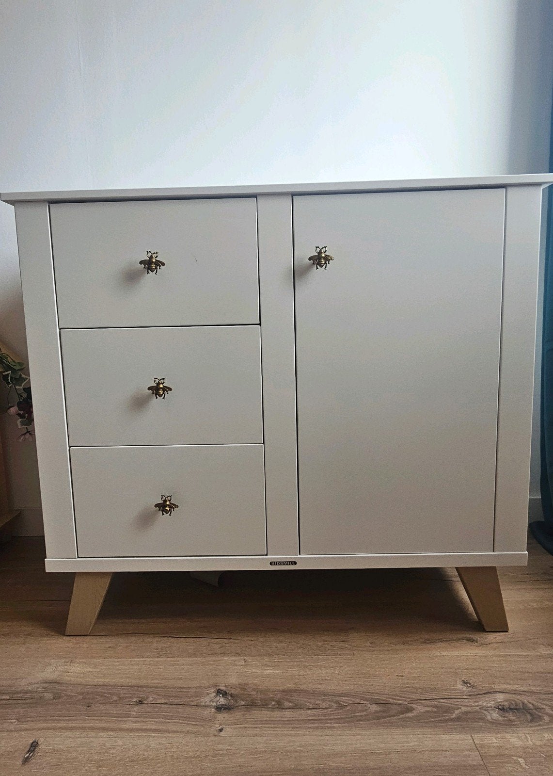Kidsmill Lars Commode - Wit met 3 lades en 1 deur, Kidsmill, 50 tot 70 cm, Info@stekkerscooter.nl, Ophalen of Verzenden