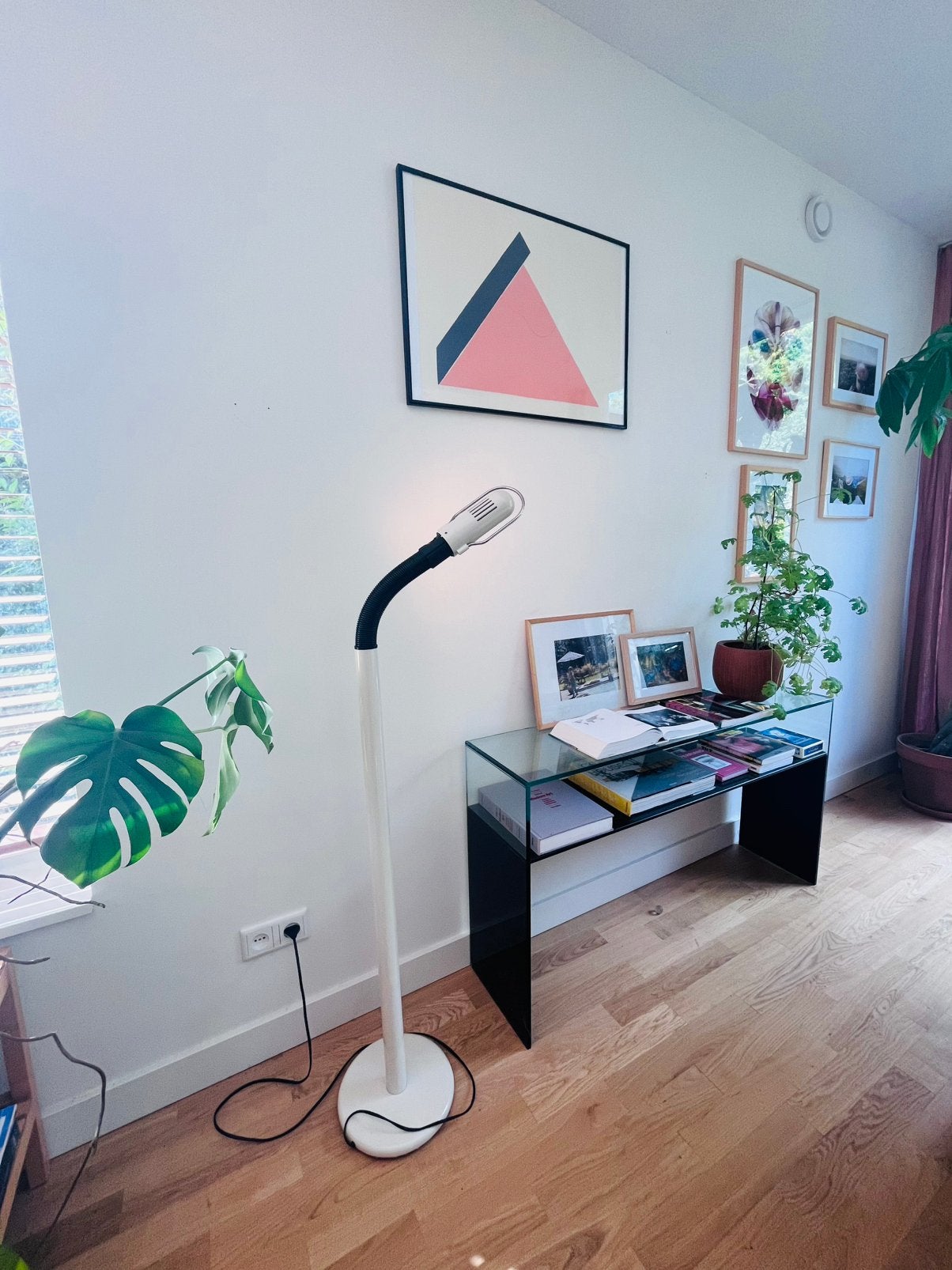 Vintage design space age vloerlamp Bellini, Huis en Inrichting, Lampen | Vloerlampen, Ophalen, Zo goed als nieuw, Minder dan 100 cm