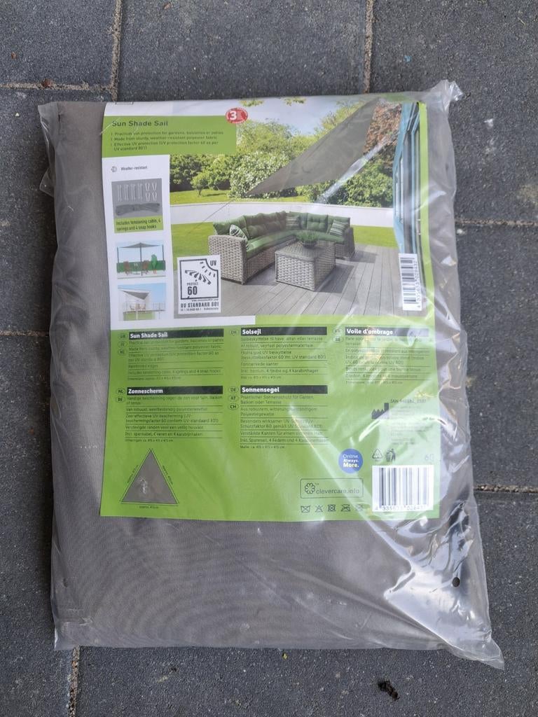 Tarp (driehoekig schaduwdoek), Ophalen, Opvouwbaar, Overige typen, Nieuw