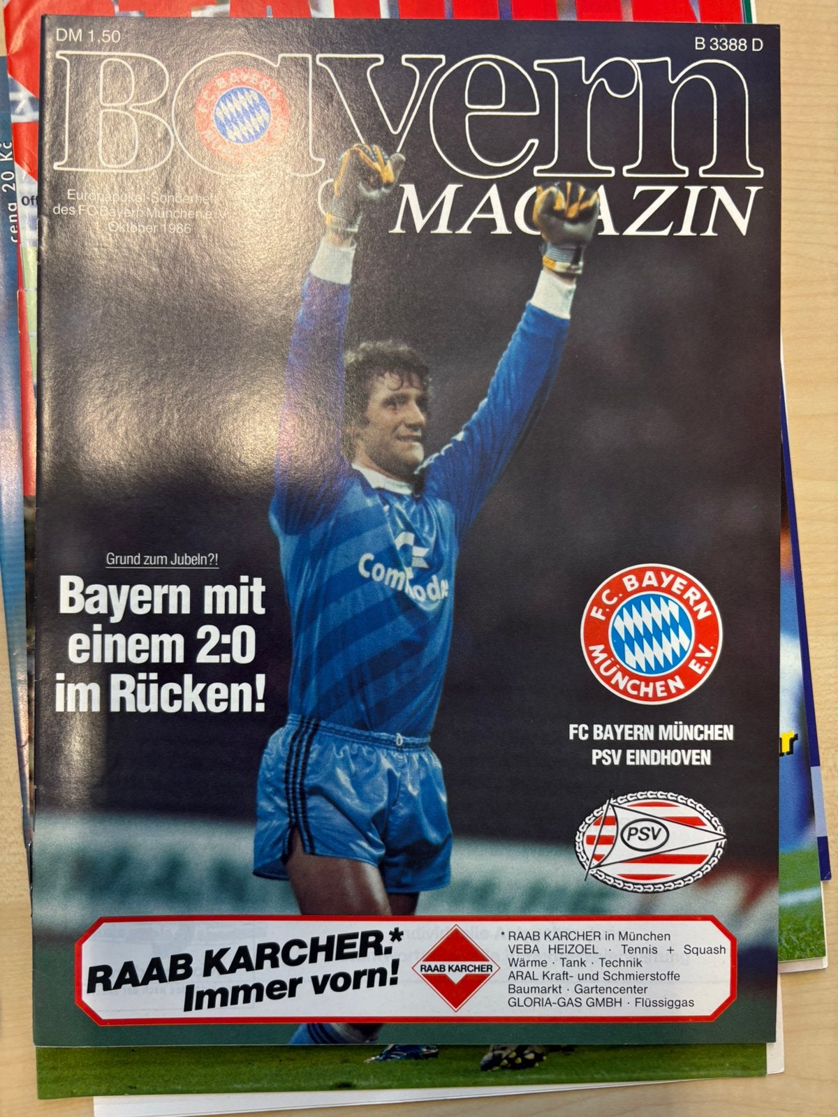 Bayern München PSV programmaboekje, Verzamelen, Ophalen of Verzenden, Zo goed als nieuw, PSV, Boek of Tijdschrift