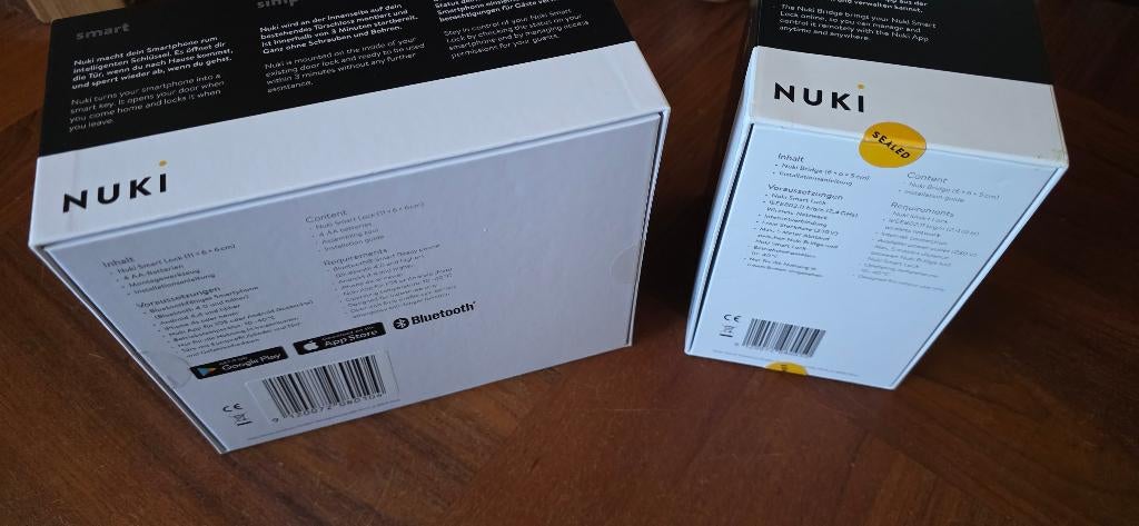 Nuki Smart Lock Set: Slot & Bridge in doos - Home Assistant, Ophalen, Nieuw, Rvs, Slot
