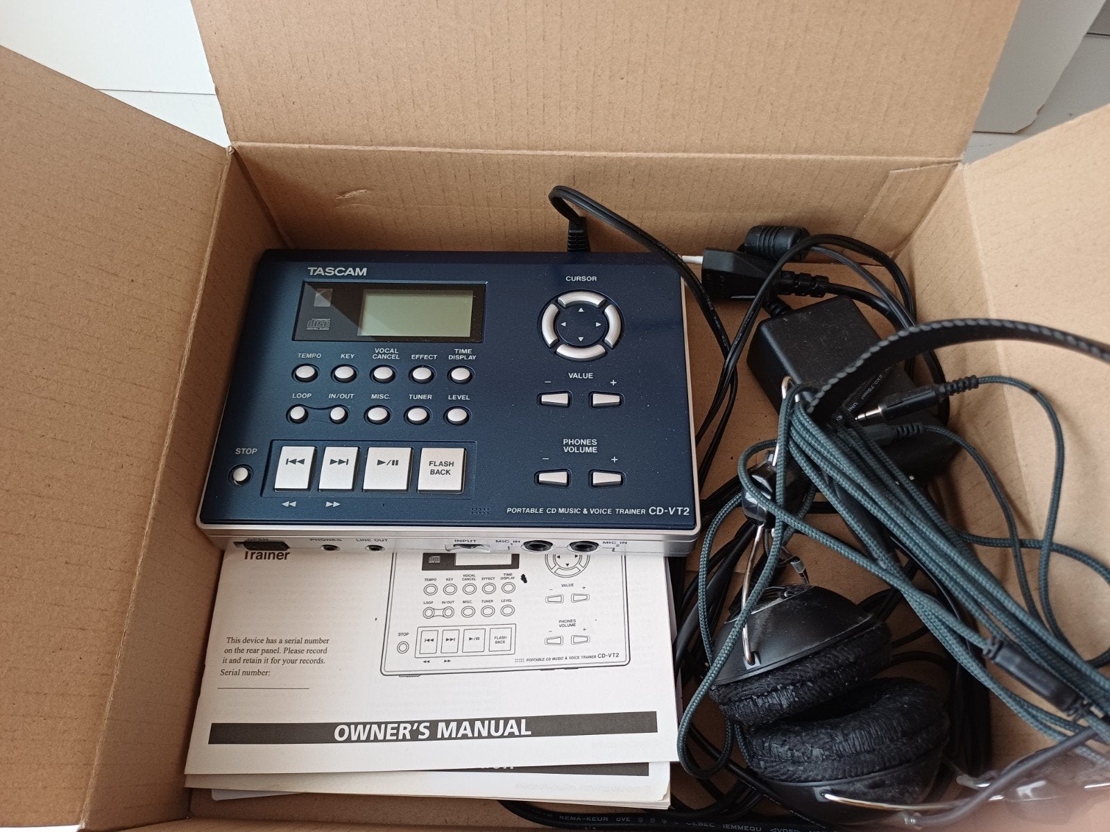 Zgan Tascam CD-VT2 music &Voice trainer, Watersport en Boten, Ophalen of Verzenden, Zo goed als nieuw