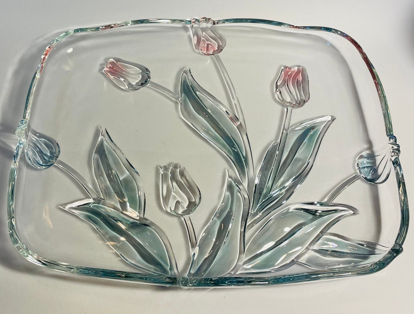 Prachtige vintage serveerschaal van Walther Glas,Tivoli, Ophalen of Verzenden
