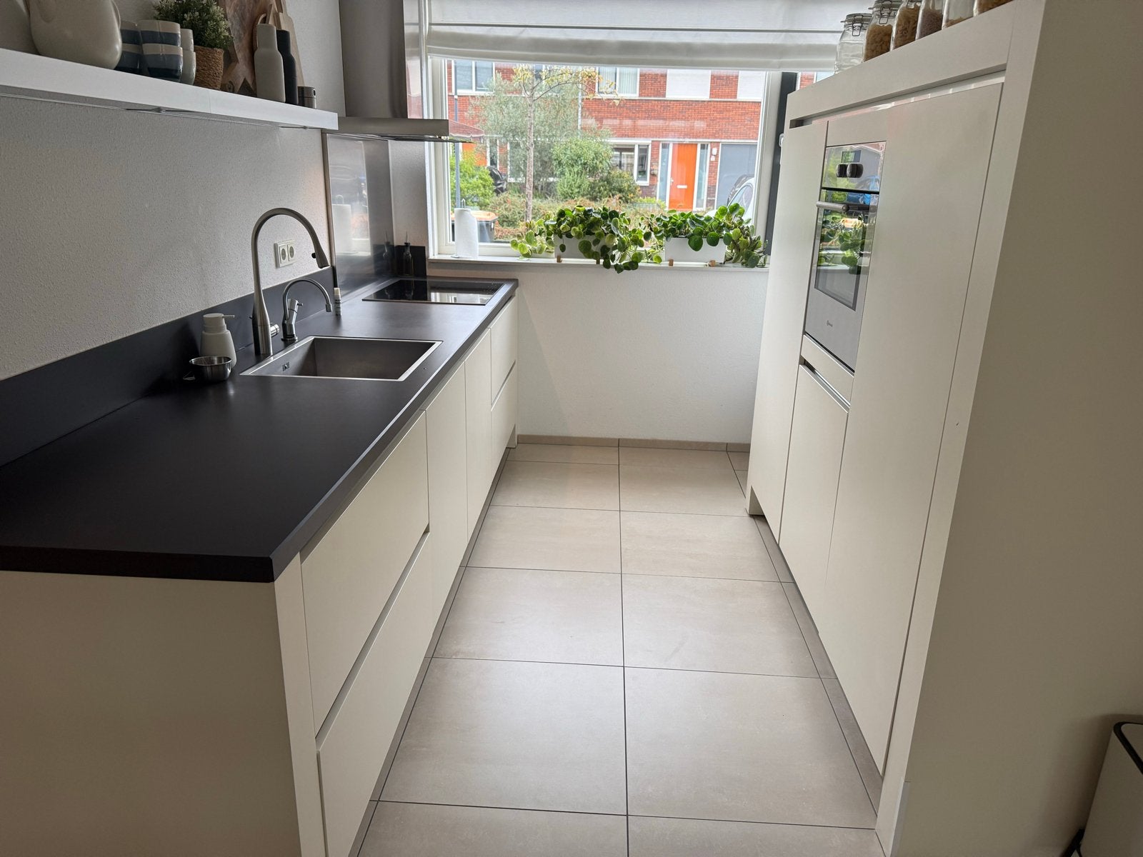Complete keuken met Quooker, Siemens, ATAG, Bauknecht, Ophalen, Gebruikt, Overige materialen, Wit