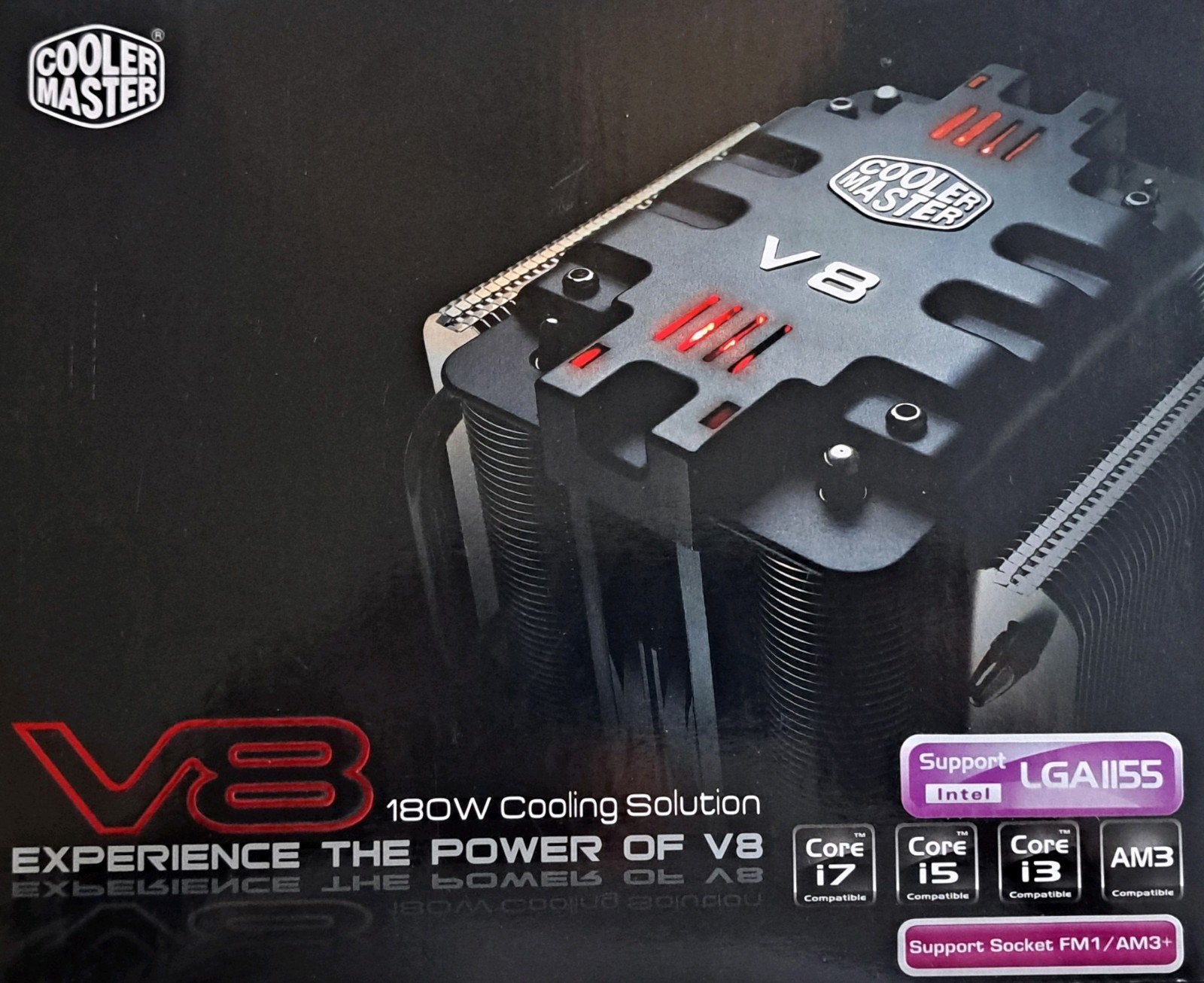 Cooler Master V8 CPU Koeler - Krachtige Luchtkoeling, Computers en Software, Computerkoelers, Ophalen of Verzenden, Zo goed als nieuw