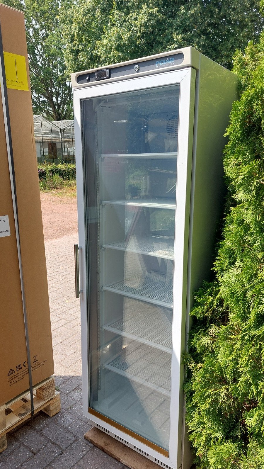 Polar vriezer met glazen deur, Ophalen, Gebruikt, 60 cm of meer, 160 cm of meer