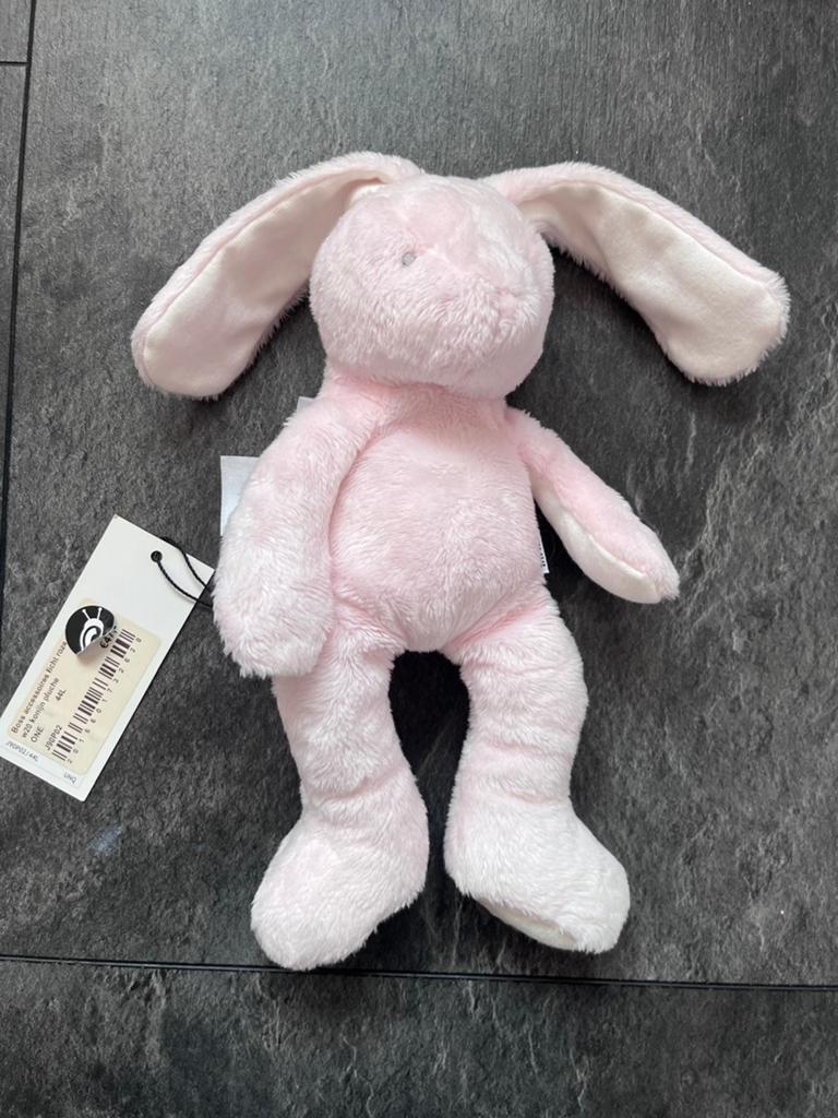 Nieuwe BOSS Roze Konijn Knuffel - Met Label, Overige merken, Ophalen of Verzenden, Met label, Middelgroot (20 tot 80 cm)