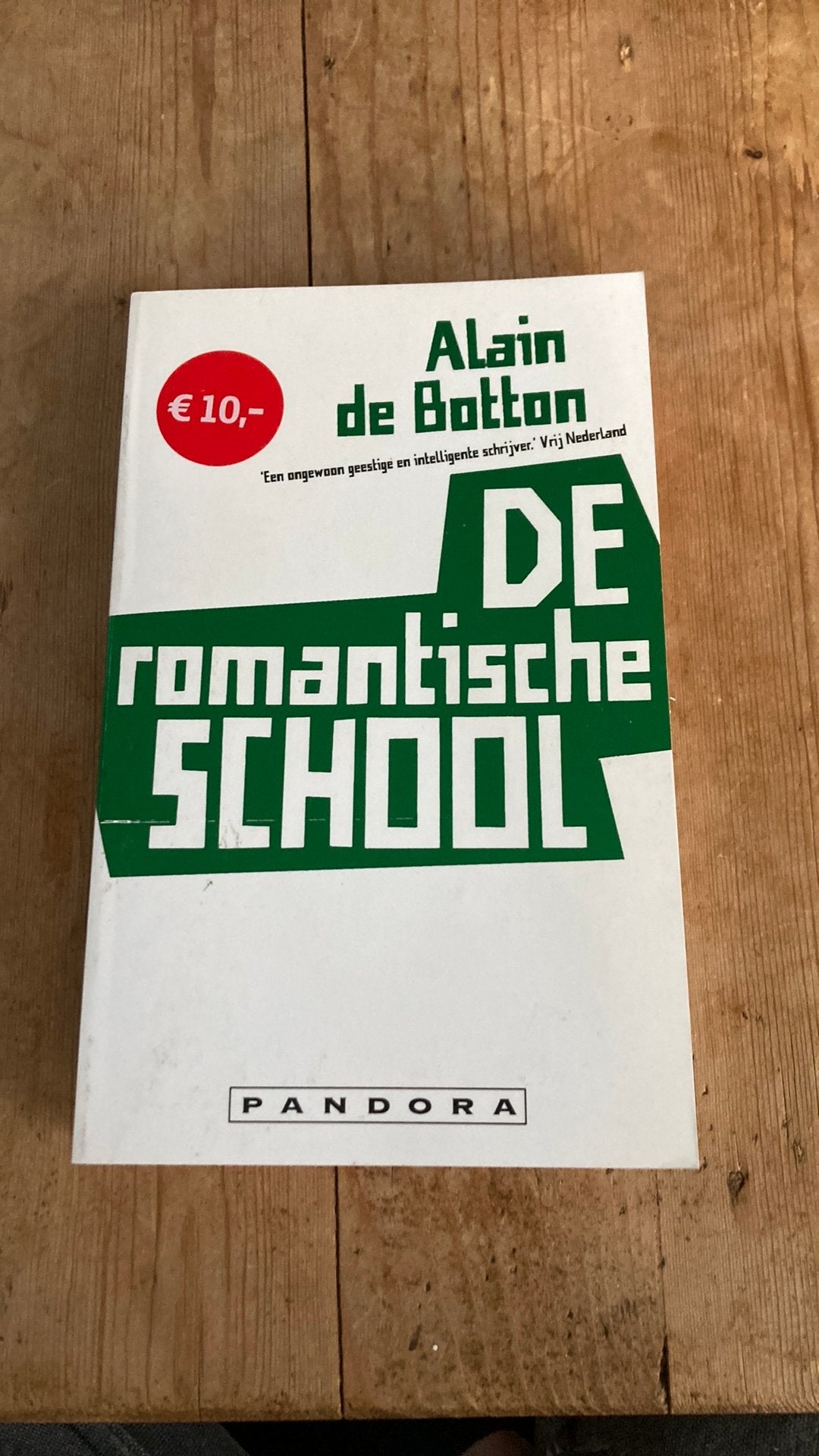 Alain de Botton - De romantische school, Boeken, Ophalen of Verzenden, Zo goed als nieuw, Alian de Botton