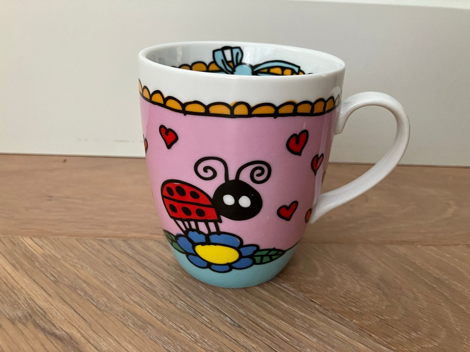 Babette mok beker Lievebeest lieveheersbeestje, Overige merken, Keramiek, Zo goed als nieuw, Modern