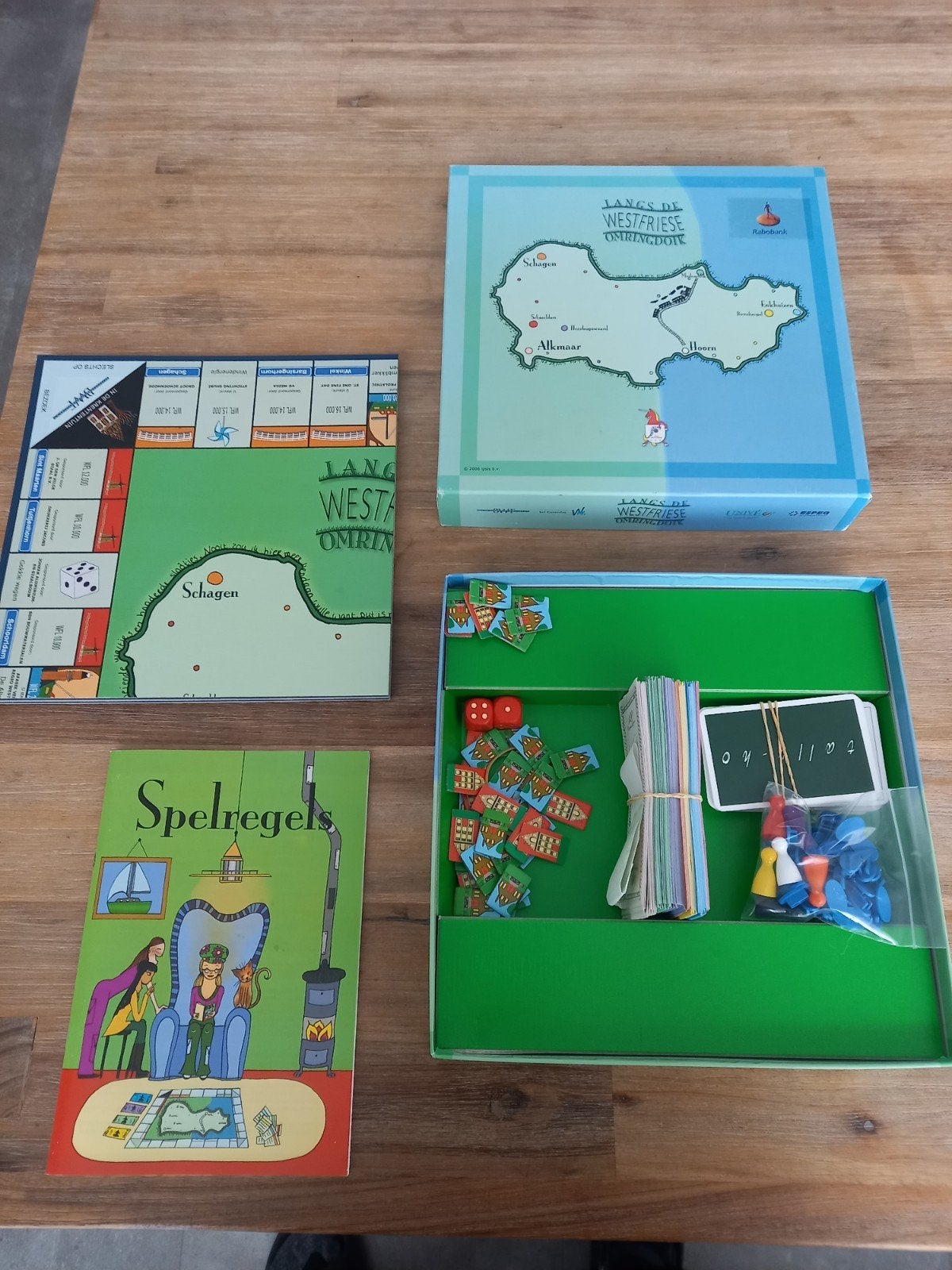 Langs de Westfriese Omringdijk bordspel, Drie of vier spelers, Ophalen, Gebruikt, Onbekend