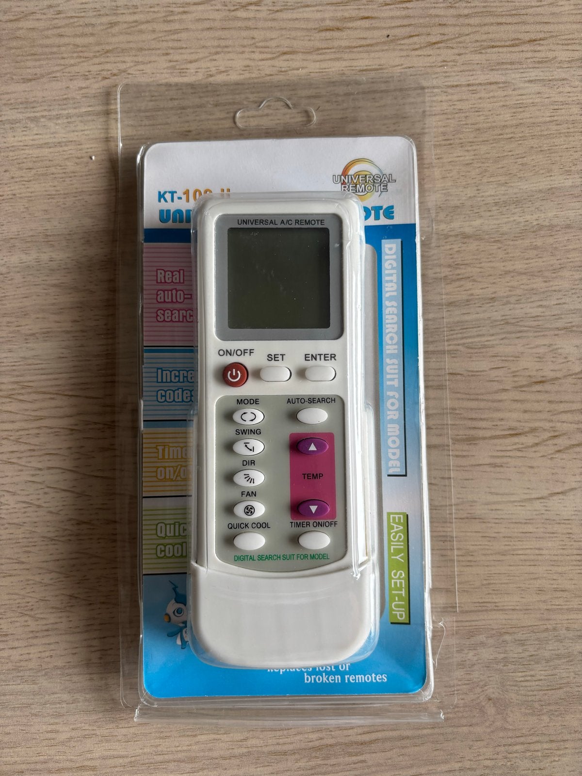 Universele afstandsbediening voor airconditioner, Ophalen of Verzenden, Nieuw, Universeel, Met display