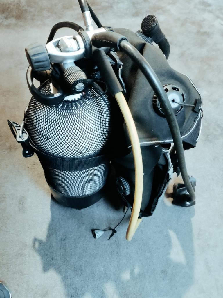 Complete Duikset: Fles, Octopus, Trimvest, Ophalen of Verzenden, Gebruikt, Trimvest of Wing