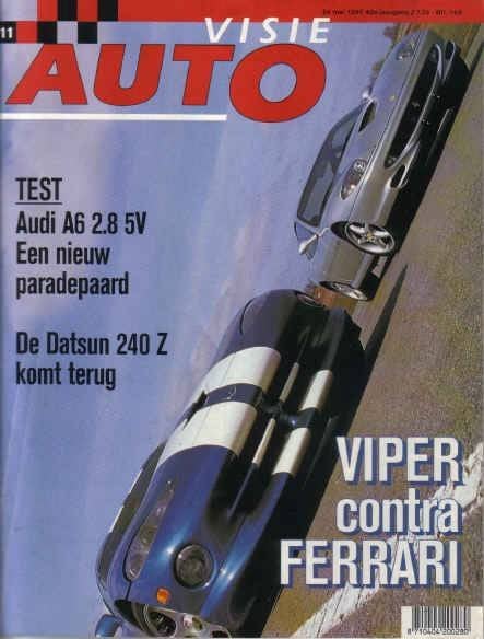 Autovisie 11 1997 : Datsun 240Z - Donkervoort V6 - Ferrari, Ophalen of Verzenden, Gelezen, Algemeen