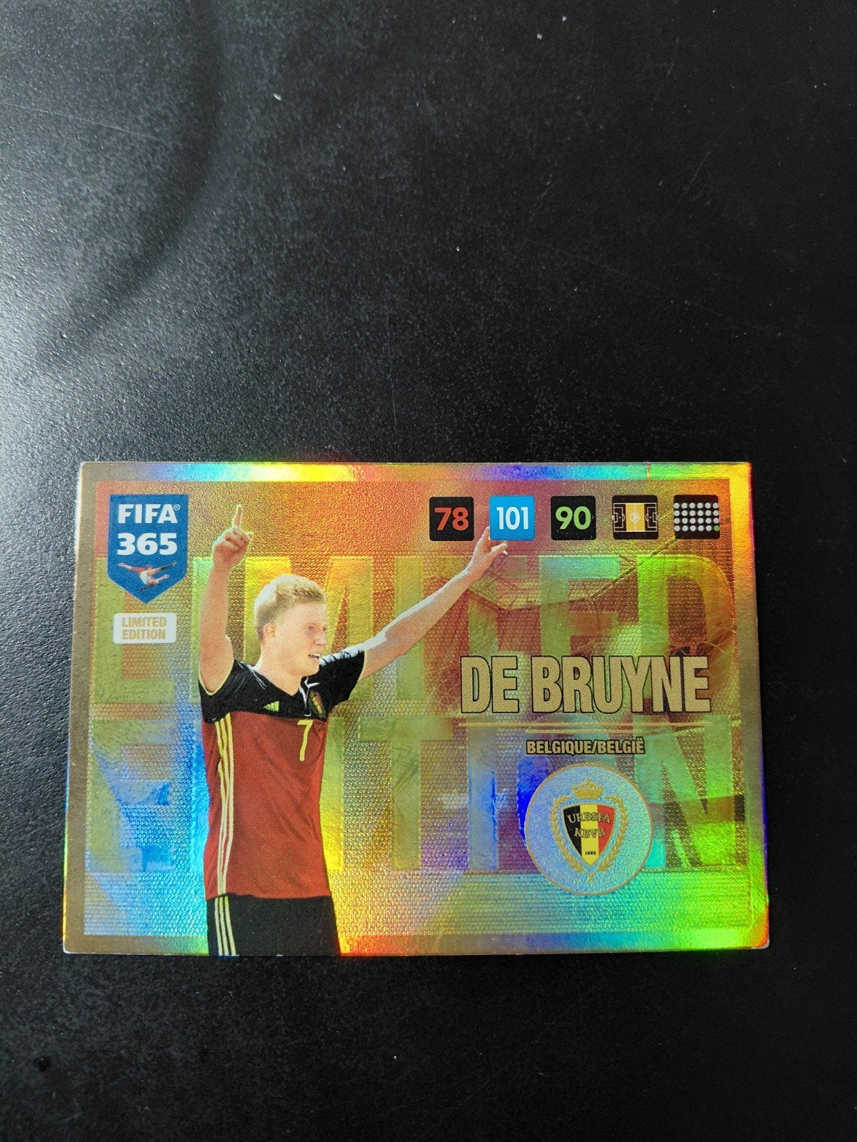 kevin de bruyne (limited edition) belgie panini 2017, Ophalen of Verzenden, Nieuw, Buitenlandse clubs, Poster, Plaatje of Sticker