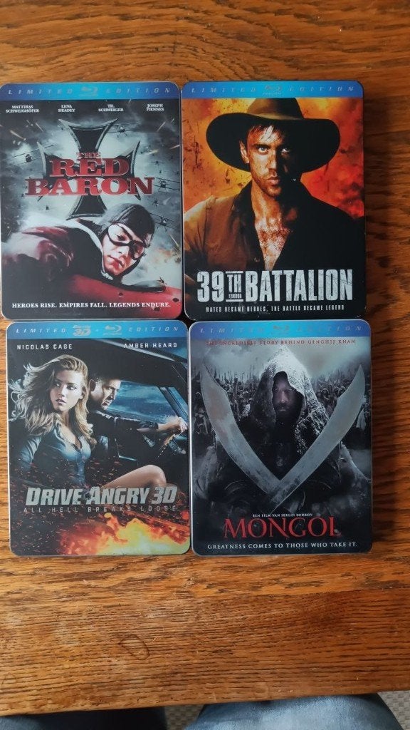 4 special edition blu-rays, Engels, Film, Actie, Ophalen of Verzenden