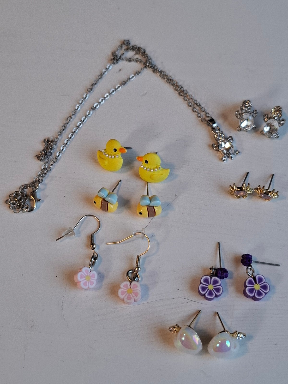 Leuke oorbellen: appel, badeend, schildpad en meer, Overige materialen, Geel, Nieuw, Ophalen of Verzenden
