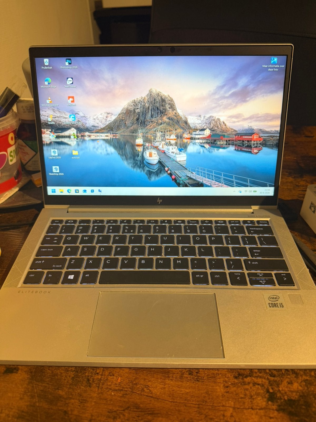 Te koop/ruil Hp elitebook 830 G7 i5, Qwerty, 8 GB, 13 inch, Minder dan 2 Ghz