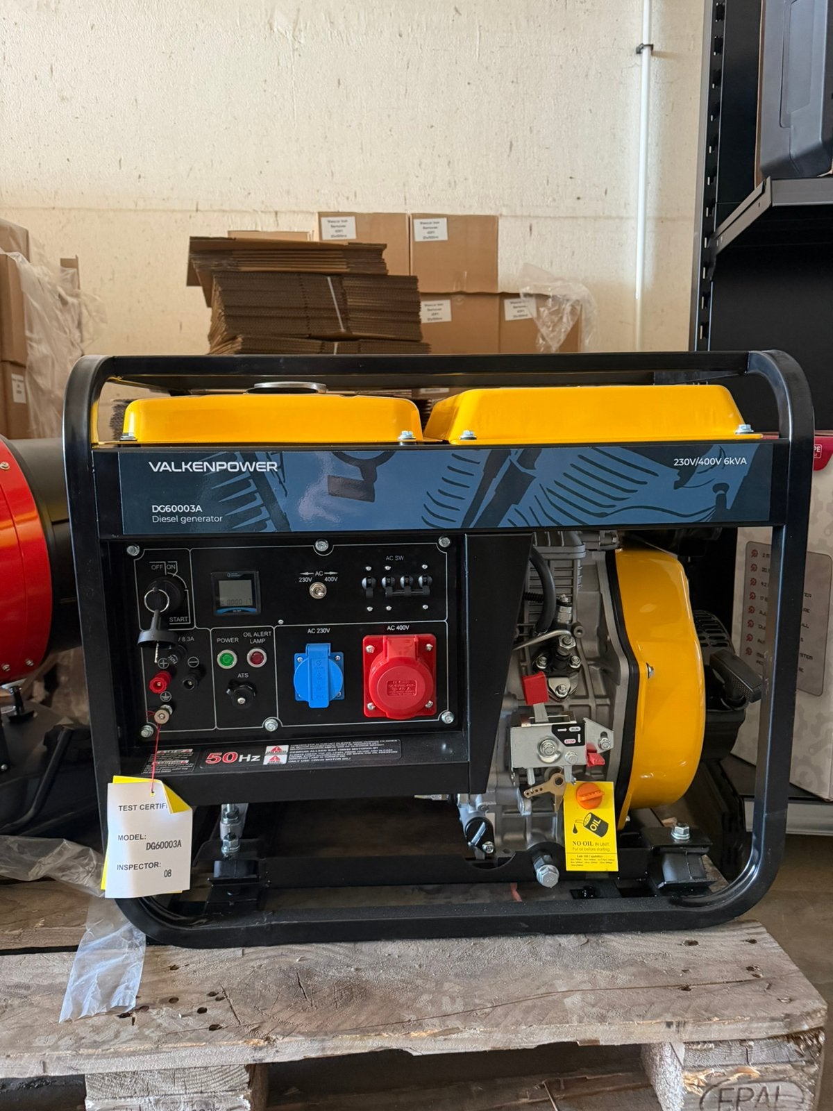 NIEUW: Valkenpower Diesel Aggregaat (6 kVA - 230V & 400V), Ophalen of Verzenden, Nieuw