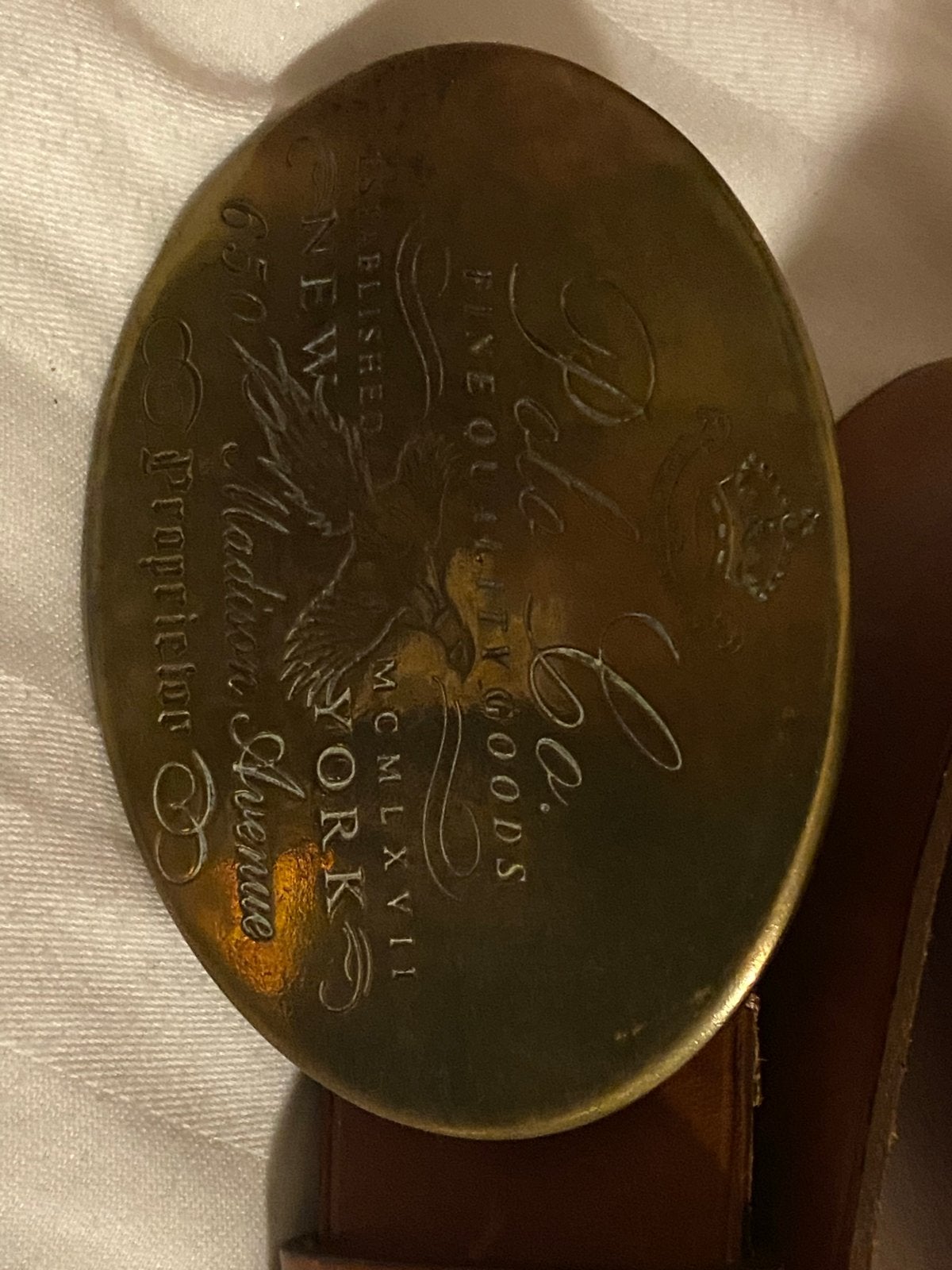 Polo Co. Ralph Lauren Riem met unieke gesp, 95 tot 105 cm, Bruin, Echt leder, Ophalen of Verzenden