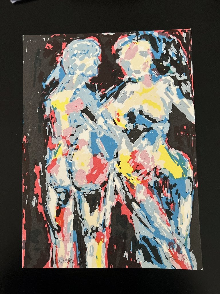 Zeefdruk Jonas Eszri  ZOMEROPRUIMING, Antiek en Kunst, Kunst | Litho's en Zeefdrukken, Origineel, Ophalen of Verzenden, Zeefdruk