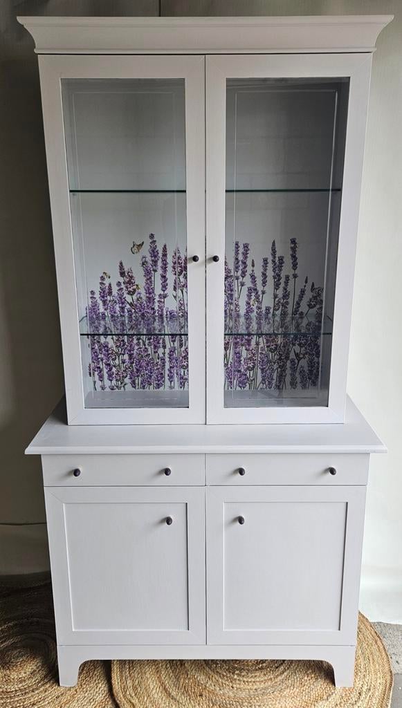Buffetkast lila met lavendel, Ophalen, Gebruikt, 25 tot 50 cm, 200 cm of meer