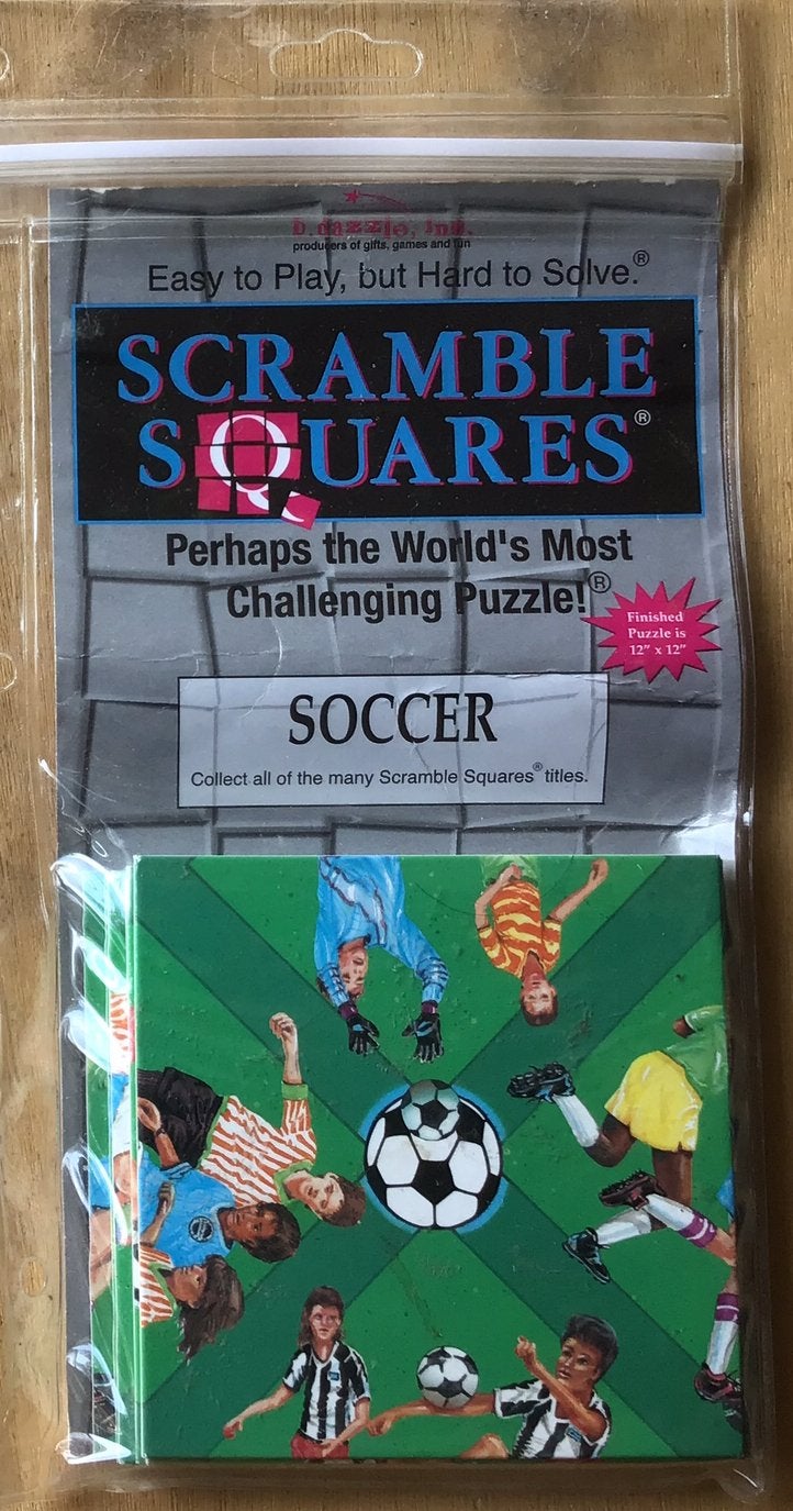Scrambles Squares Soccer / voetbal puzzel / breinbreker, Ophalen of Verzenden, Minder dan 500 stukjes, Zo goed als nieuw, Overige typen