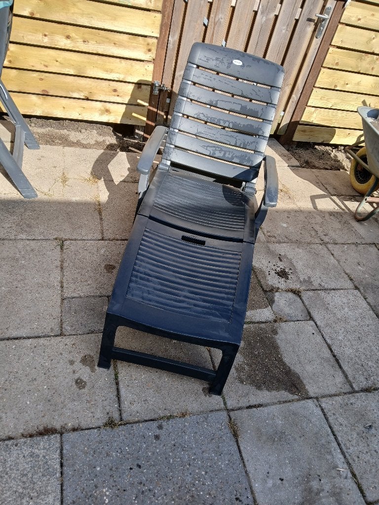 ligbed tuin Hartman, Tuin en Terras, Ophalen, Zo goed als nieuw, Kunststof, Verstelbaar