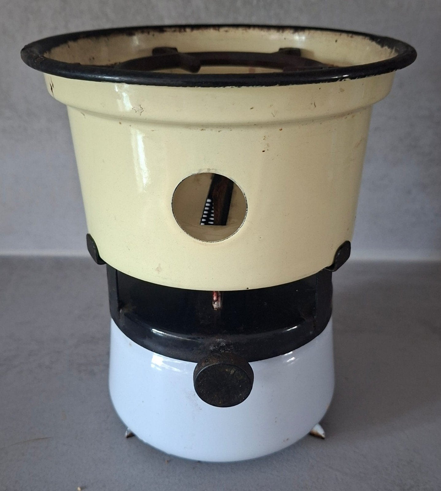 Vintage Petroleum Kooktoestel - Emaille, Ophalen of Verzenden