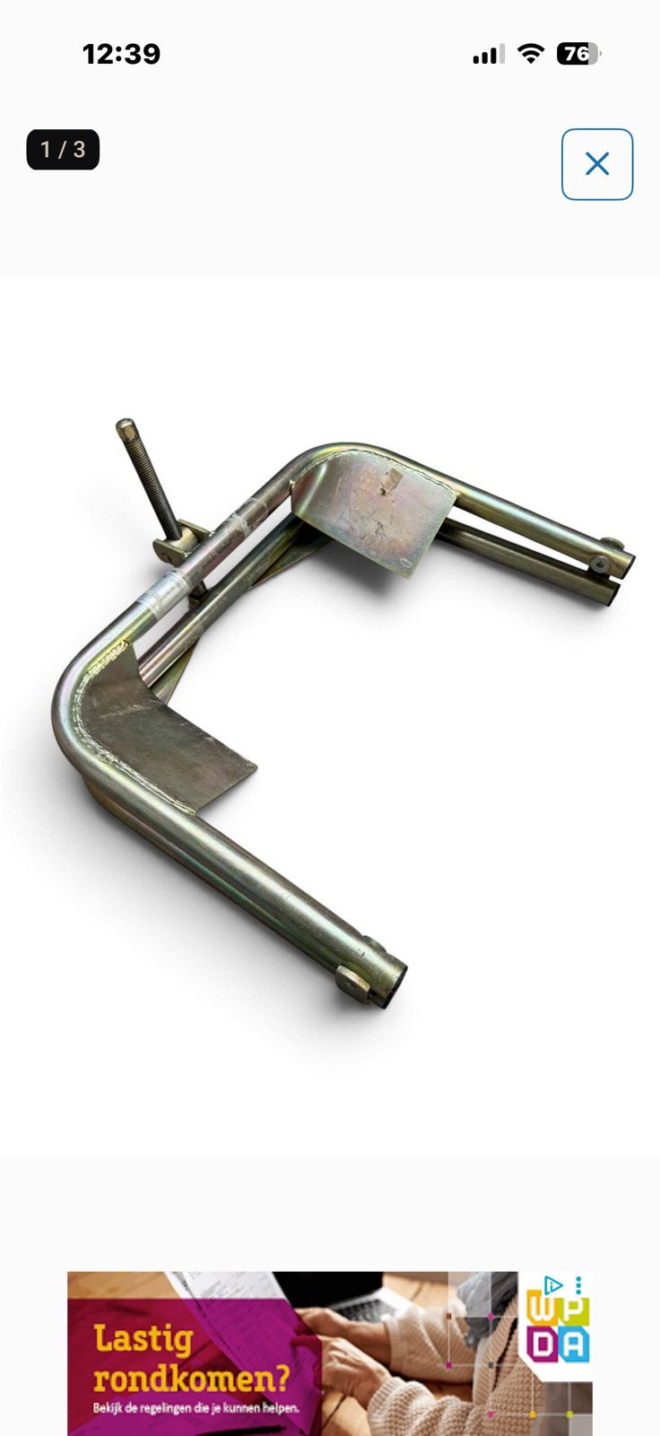Caravan leveller  metaal, Caravans en Kamperen, Ophalen, Gebruikt