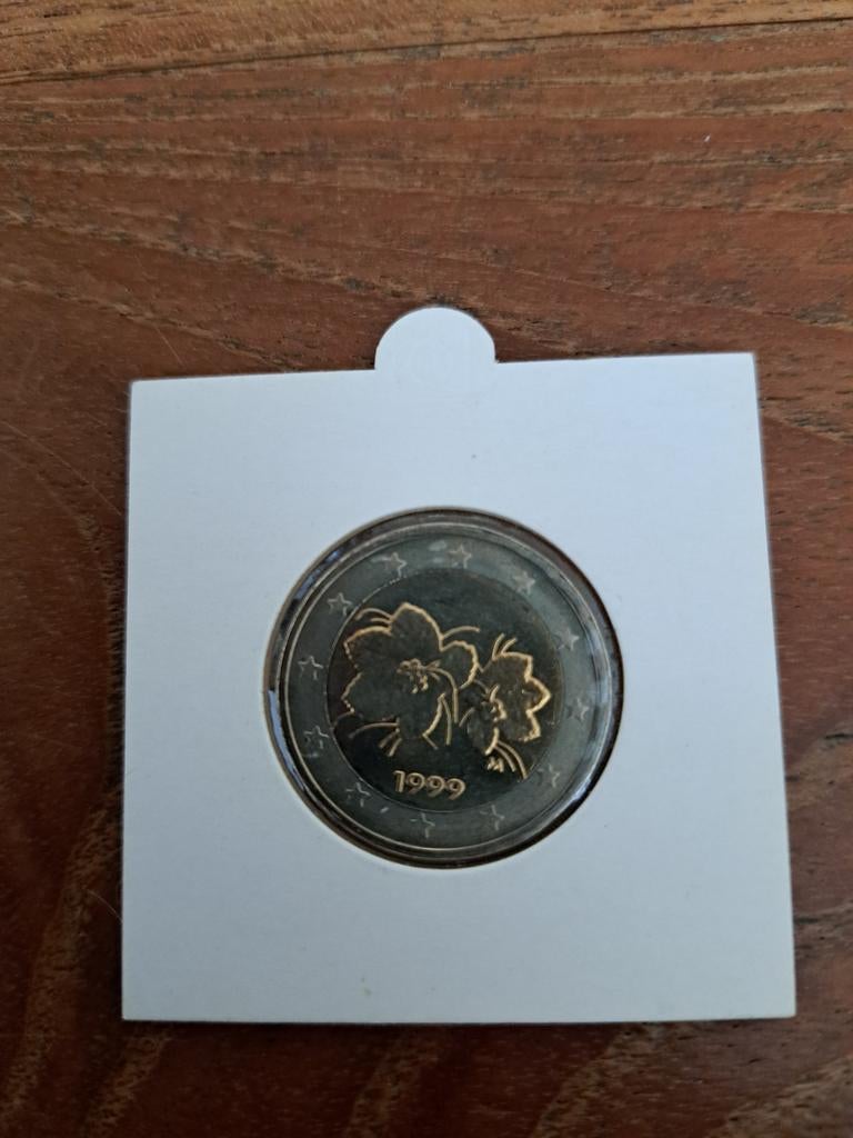 Finse 2 Euro munt 1999 - Zeldzame bloemen, Postzegels en Munten, Munten | Europa | Euromunten, Ophalen of Verzenden, Finland, 2 euro