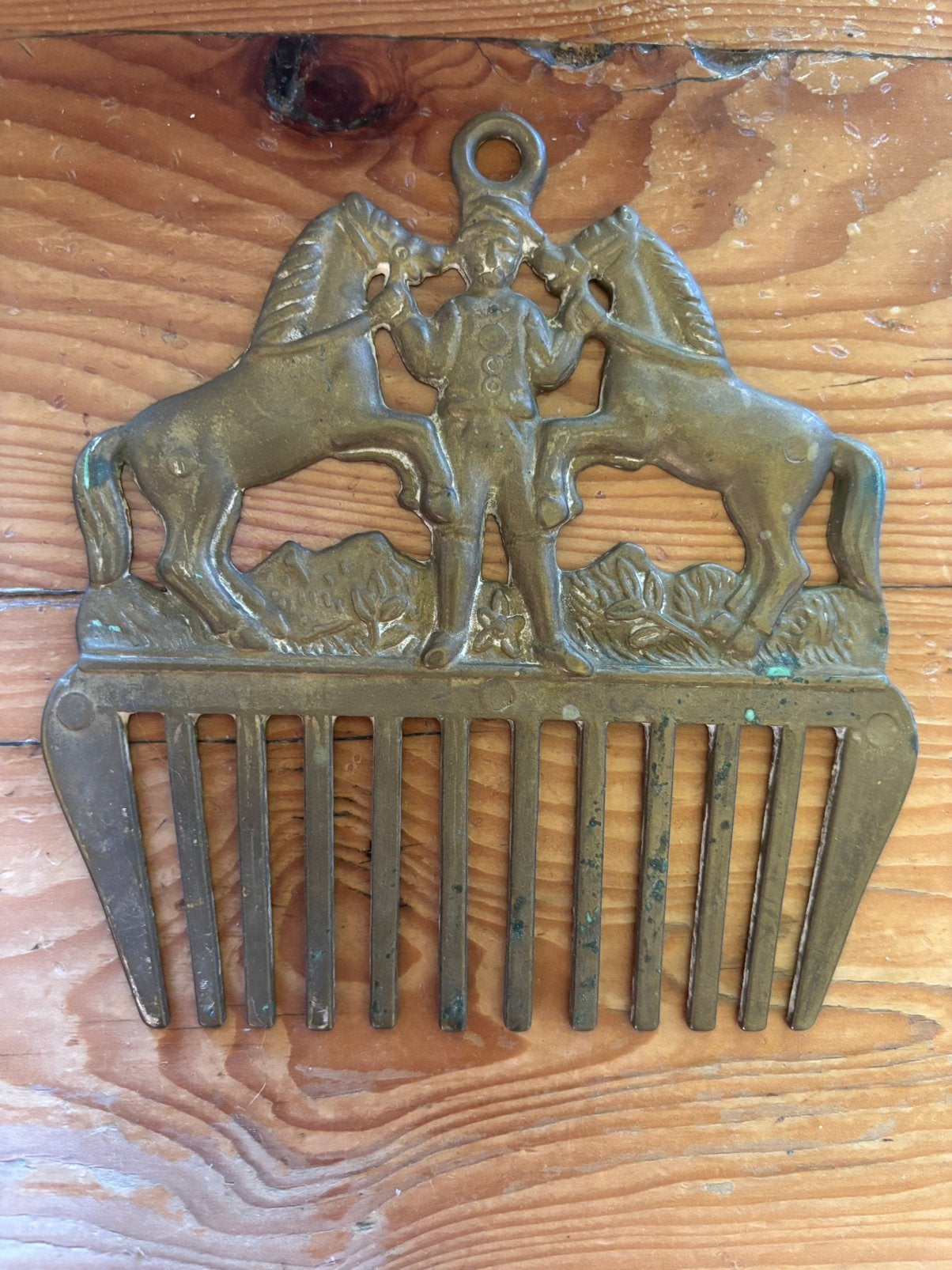Vintage messing paardenkam, Ophalen of Verzenden