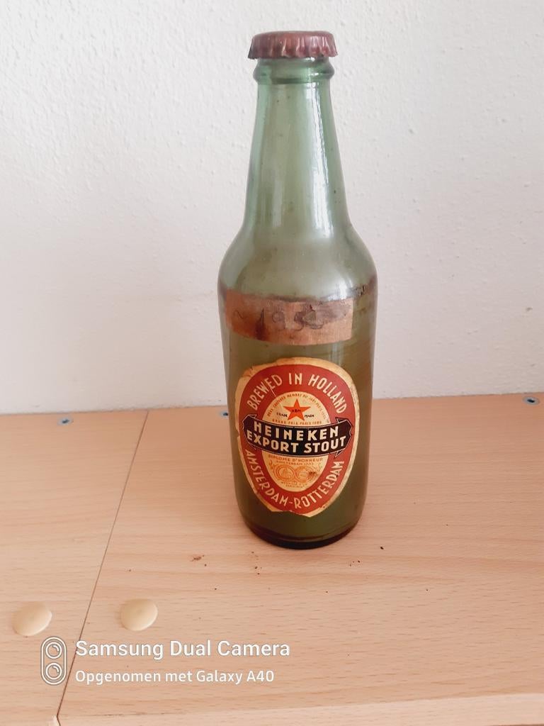 Mooie  Heineken export stout brewed in Holland, Ophalen of Verzenden, Zo goed als nieuw, Glas of Glazen, Heineken
