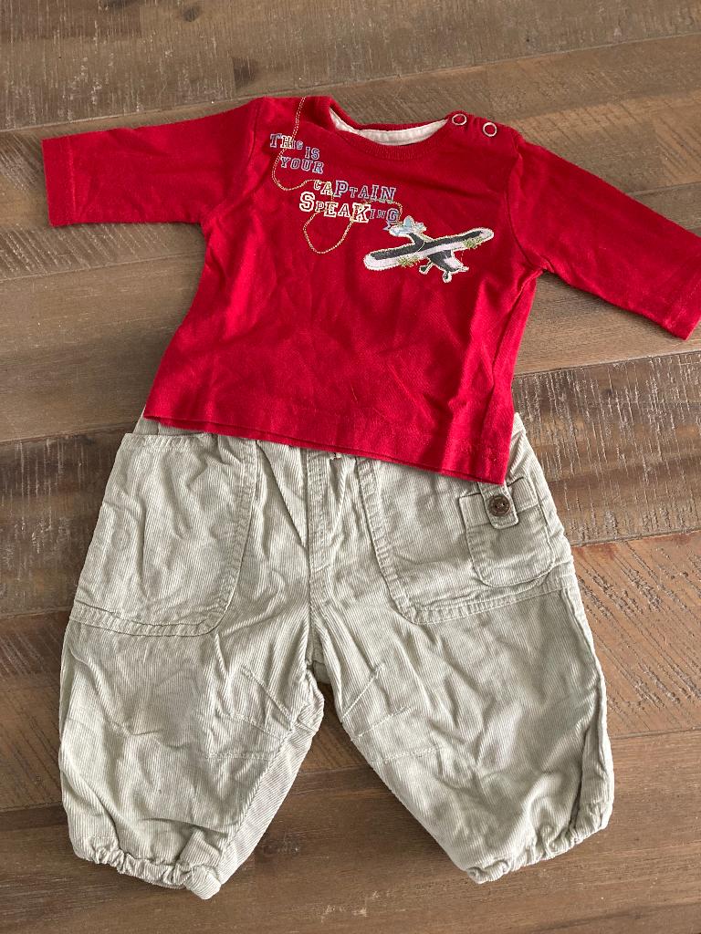 Superlief setje ( broek truitje ) , maatje 50 / 56, Kinderen en Baby's, Babykleding | Maat 50, Ophalen of Verzenden, Zo goed als nieuw