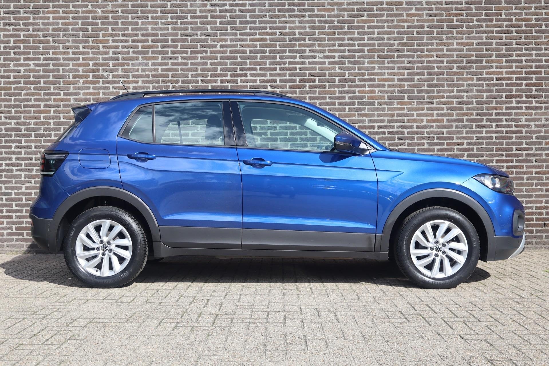 Volkswagen T-Cross 1.0 TSI 95pk Life | Airconditioning | All, Auto's, 12 maanden, Gebruikt, 95 pk, Blauw