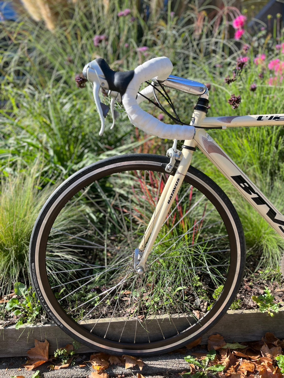 Titanium batavus racefiets, Shimano 105, Batavus, Zo goed als nieuw, Meer dan 20 versnellingen, 53 tot 57 cm