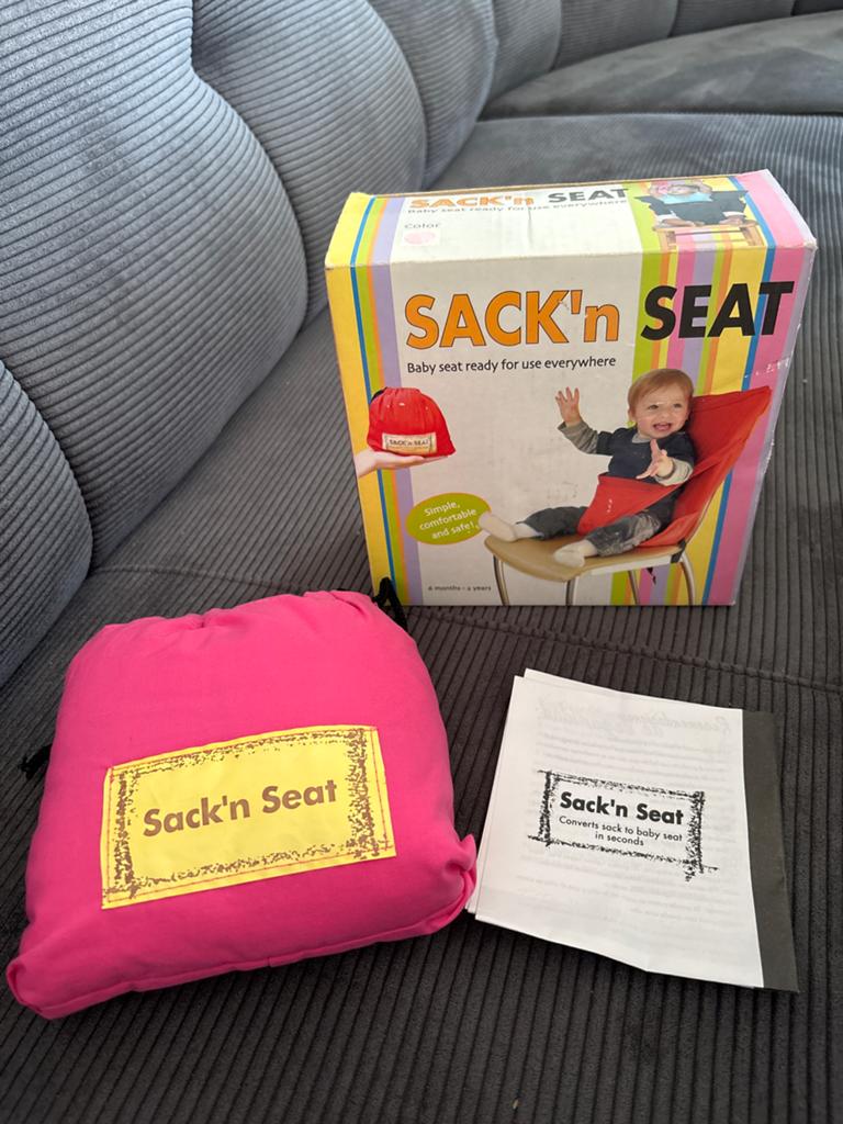 Sack 'n Seat draagbaar babyzitje roze - Nieuw in doos, Ophalen of Verzenden, Nieuw, Overige typen, Gordel(s)