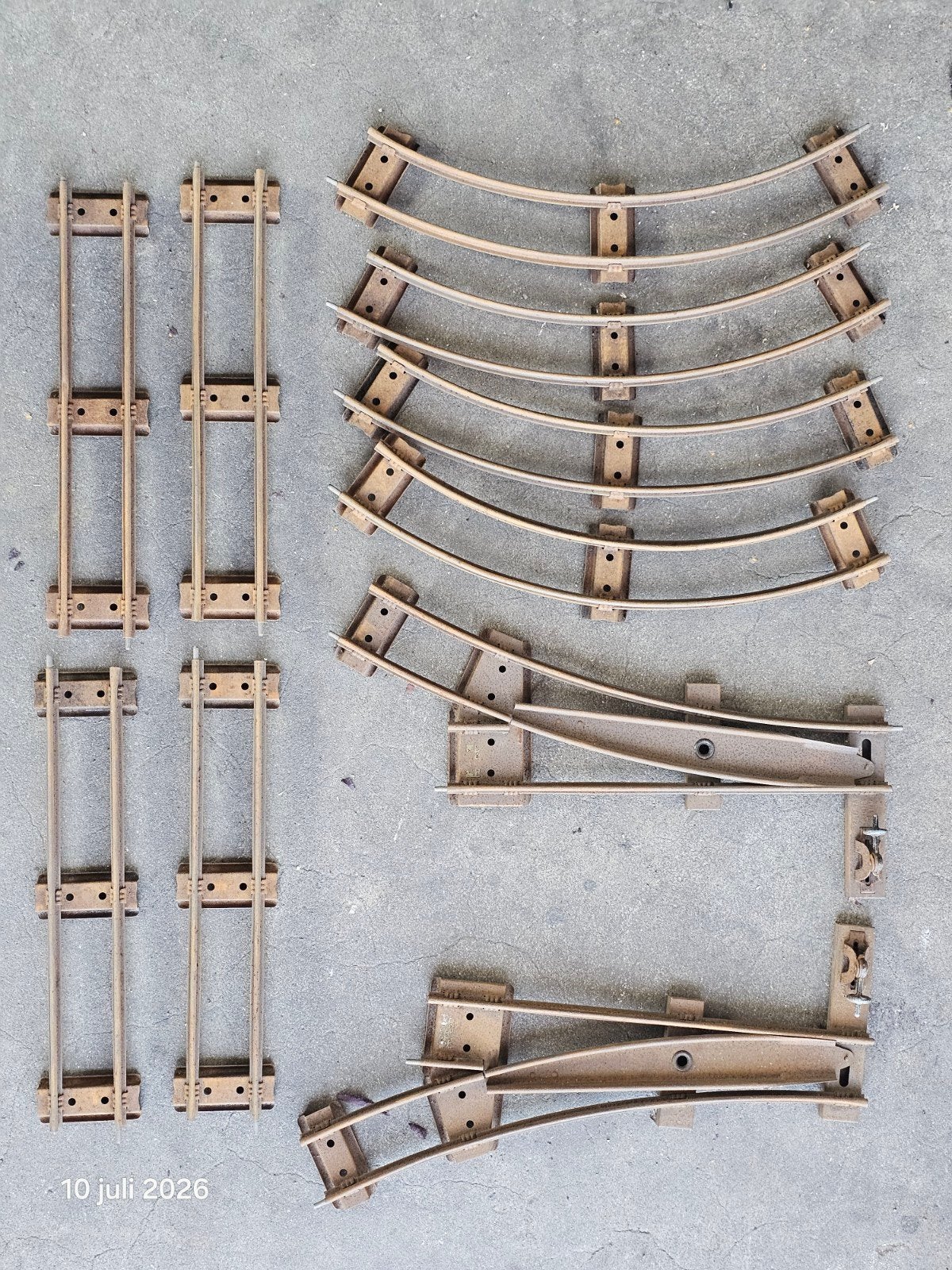 Modeltrein Spoor 0 Meccano Rails Blik, Ophalen of Verzenden