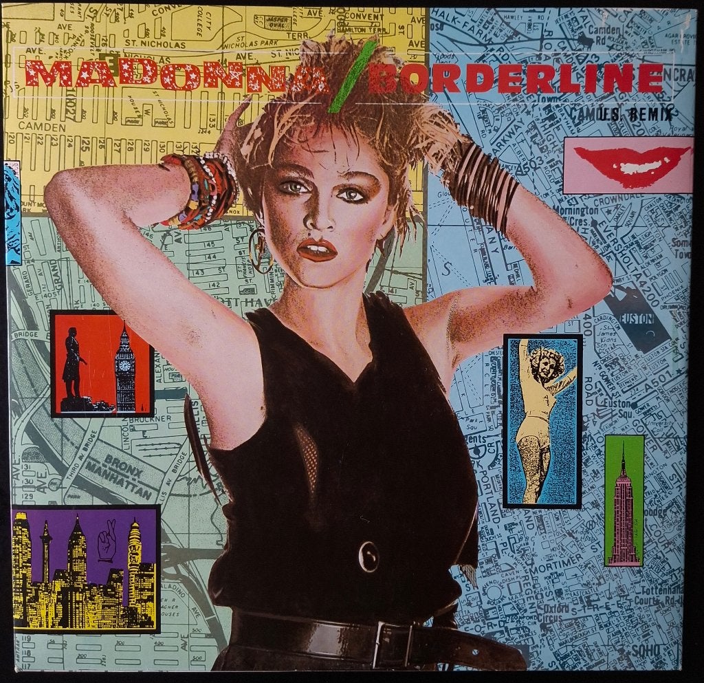 Madonna: Borderline Maxi single vinyl, Gebruikt, Ophalen of Verzenden, Pop, 12 inch