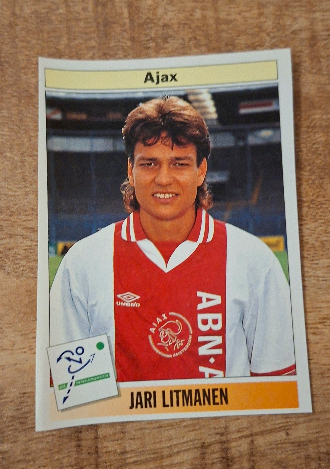 Panini Voetbal 1995 - Ajax Jari Litmanen nr. 14, Ophalen of Verzenden, Zo goed als nieuw, Ajax, Poster, Plaatje of Sticker