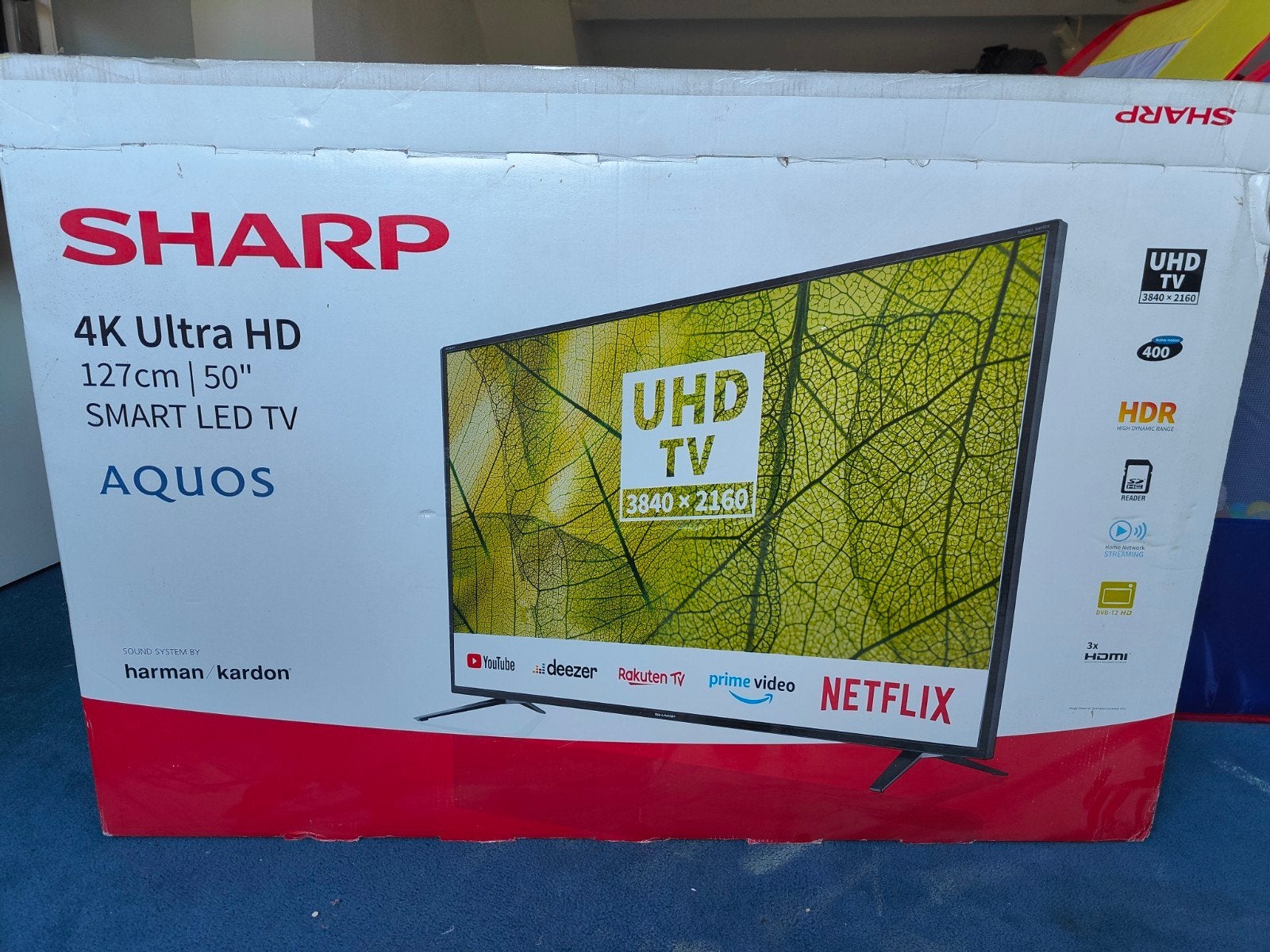 Sharp Aquos 50 inch 4K UHD Smart LED TV, Ophalen, LED, Zo goed als nieuw, Sharp