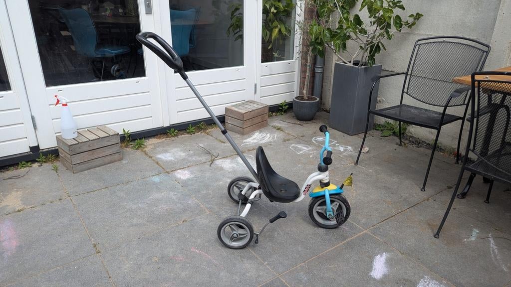 Puky driewieler met duwstang, Ophalen of Verzenden, Gebruikt, Puky, Duwstang