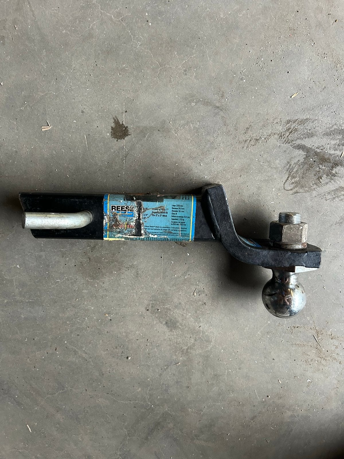 Reese Towpower trekhaak kogel met pin, 2 inch, Ophalen, Gebruikt, -, -