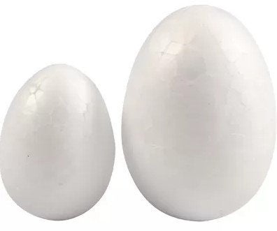 Creative Deco styropor eieren 2,5 en 3,5 cm totaal 10 stuks, ., Overige thema's, Nieuw, Ophalen of Verzenden