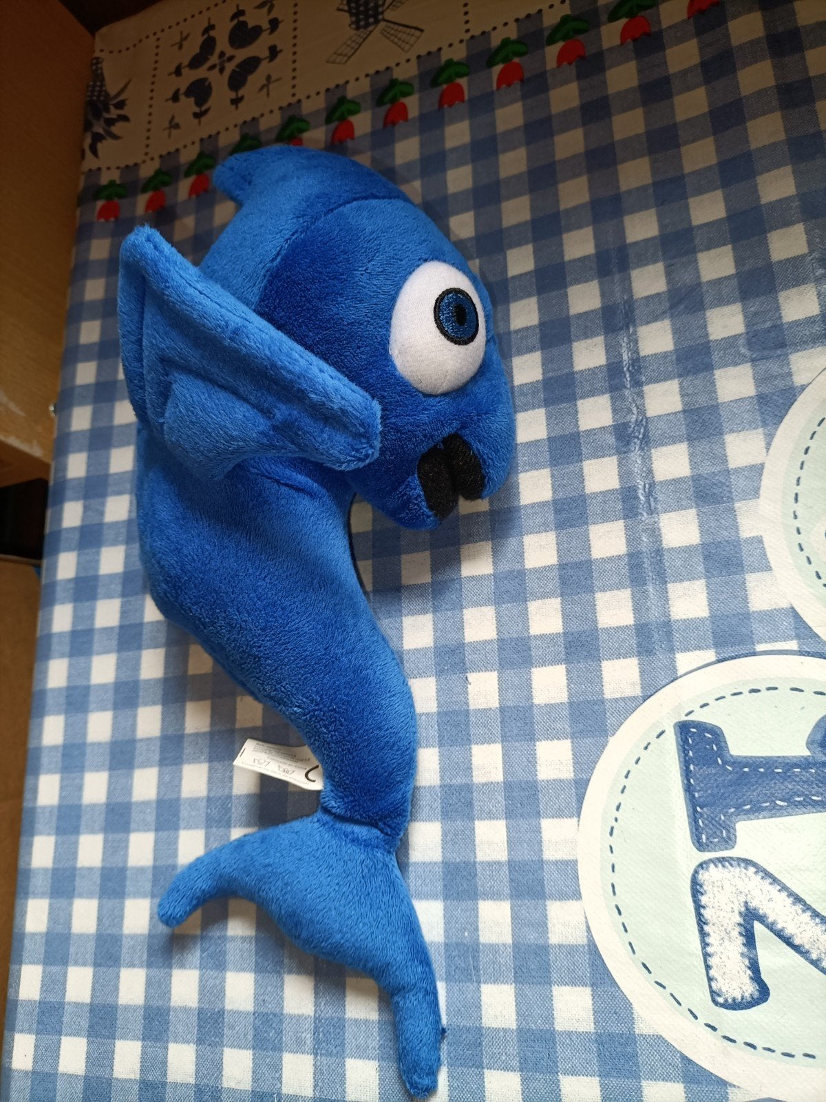 Lopesan blauwe vis Panchi knuffel 27 cm groot, Ophalen of Verzenden, Zo goed als nieuw, Overige typen