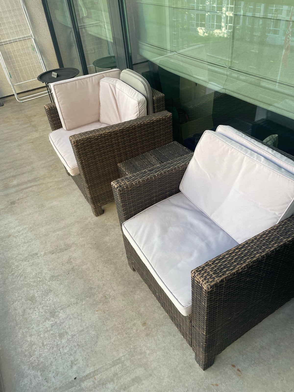 Gratis tuinstoelen met kussens vanavond ophalen, Tuin en Terras, Ophalen, Gebruikt, Wicker